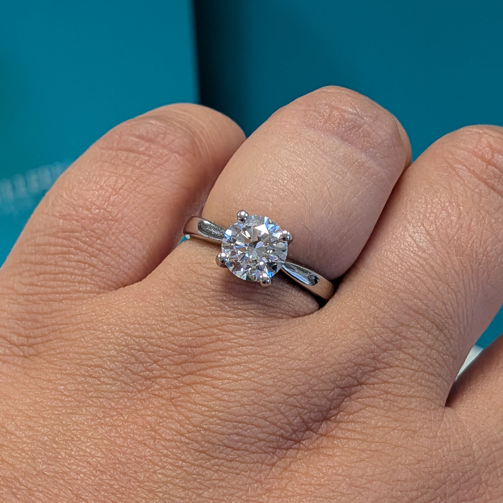 Diamond Solitaire Engagement Ring in Platinum, 1.50ct
