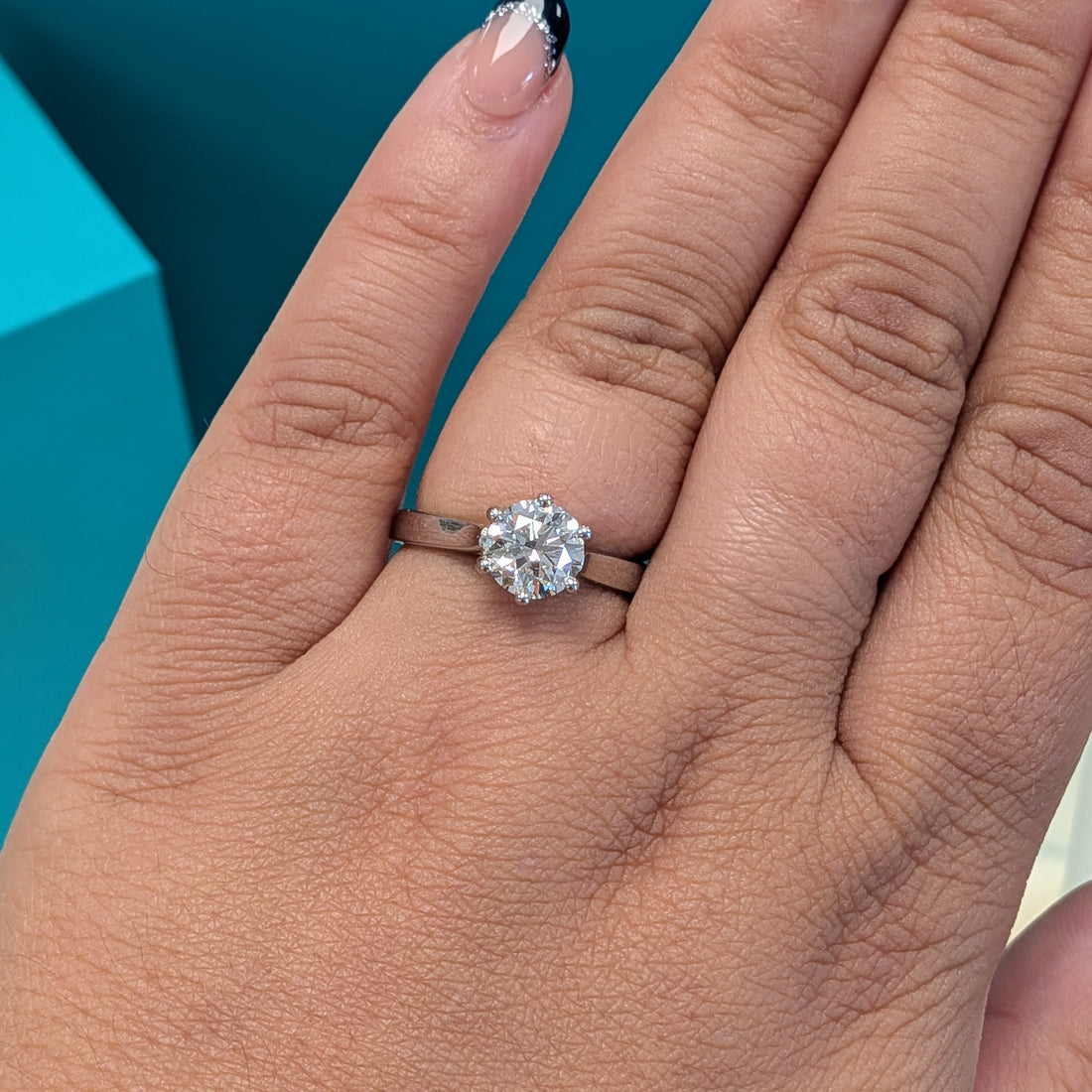 Brilliant Diamond Solitaire Engagement Ring in Platinum, 1.33ct