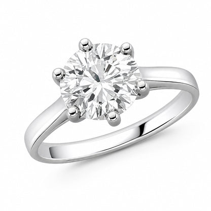 Brilliant Diamond Solitaire Engagement Ring in Platinum, 1.33ct