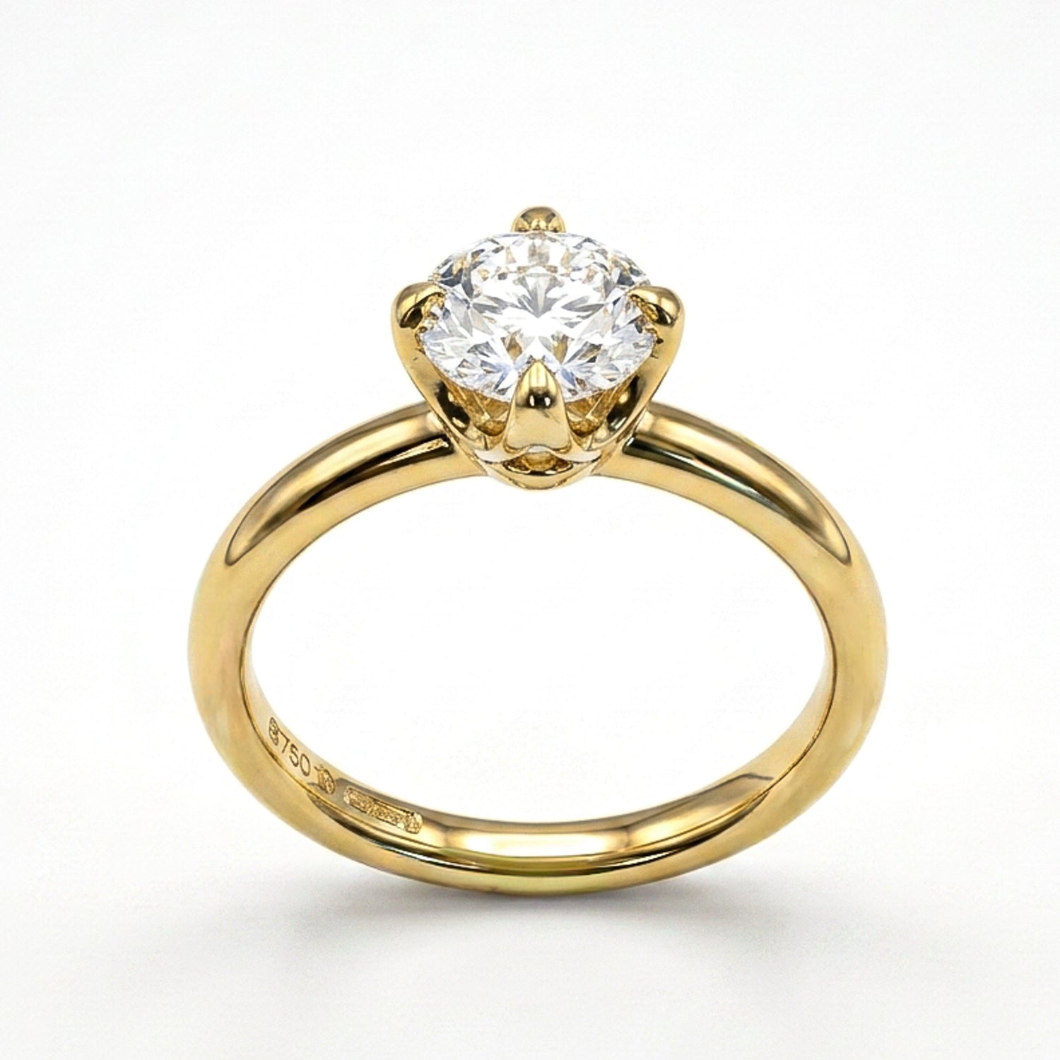Brilliant Diamond Solitaire Engagement Ring in 18ct Gold, 1.02ct