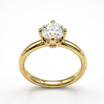 Brilliant Diamond Solitaire Engagement Ring in 18ct Gold, 1.02ct