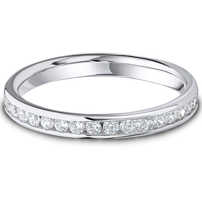 Channel Set Brilliant Cut Diamond Wedding Band | 0.33ct