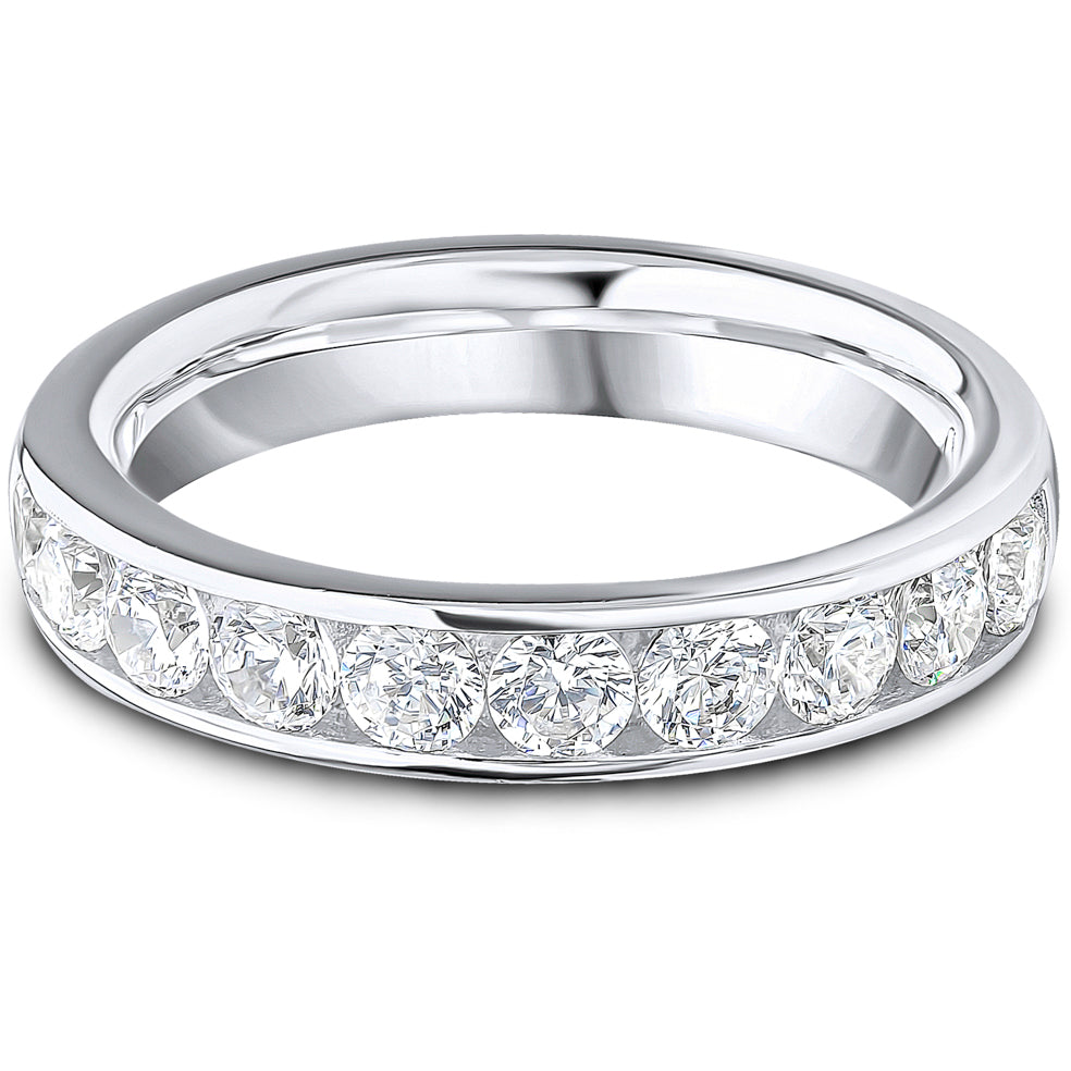 Channel Set Brilliant Cut Diamond Wedding Band | 1.00ct