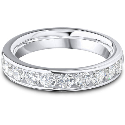 Channel Set Brilliant Cut Diamond Wedding Band | 1.00ct