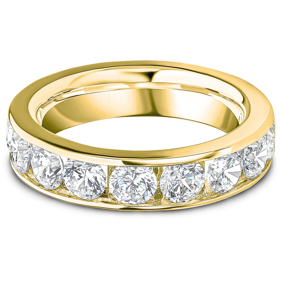 Channel Set Brilliant Cut Diamond Wedding Band | 2.00ct