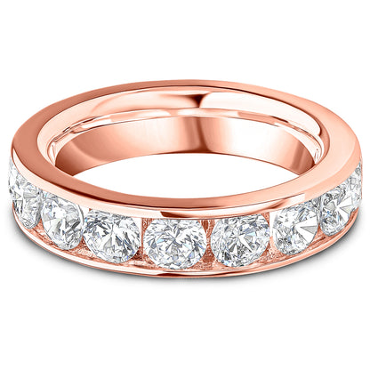 Channel Set Brilliant Cut Diamond Wedding Band | 2.00ct