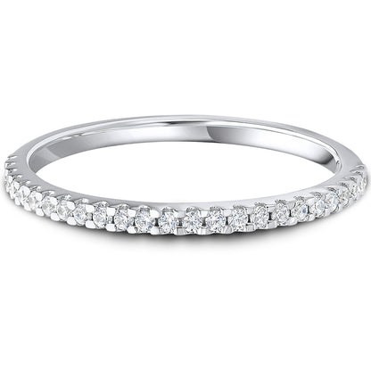 Micro Claw Set Brilliant Cut Diamond Wedding Band | 0.15ct