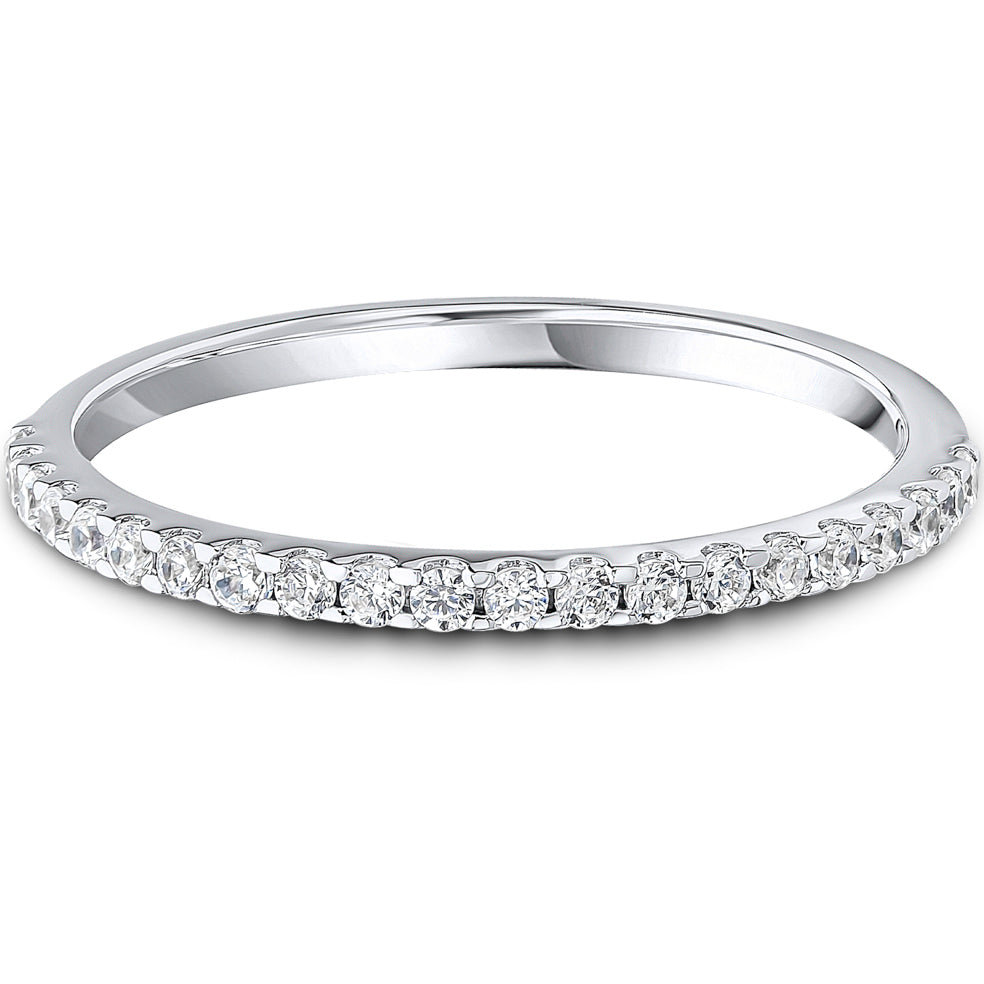 Micro Claw Set Brilliant Cut Diamond Wedding Band | 0.20ct