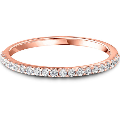 Micro Claw Set Brilliant Cut Diamond Wedding Band | 0.20ct