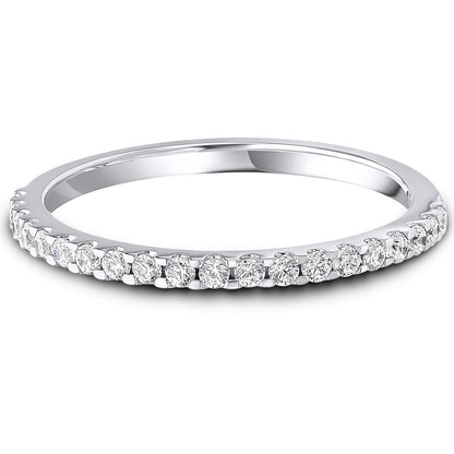 Micro Claw Set Brilliant Cut Diamond Wedding Band | 0.25ct