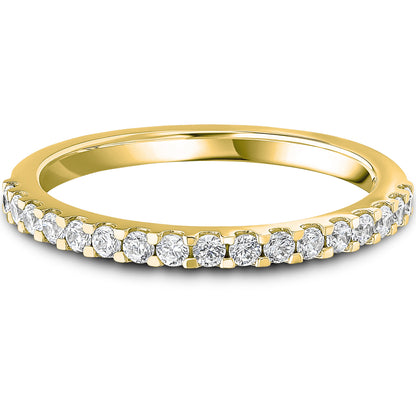 Micro Claw Set Brilliant Cut Diamond Wedding Band | 0.33ct