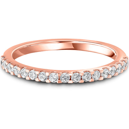 Micro Claw Set Brilliant Cut Diamond Wedding Band | 0.33ct