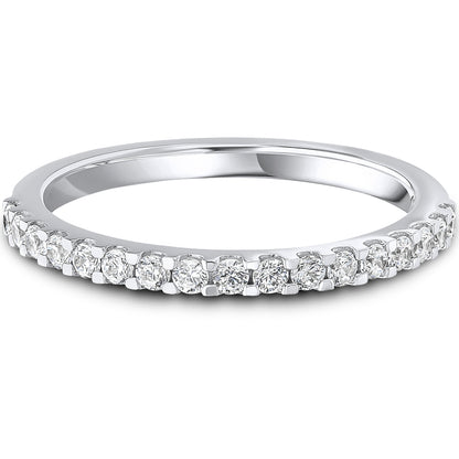 Micro Claw Set Brilliant Cut Diamond Wedding Band | 0.33ct
