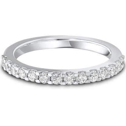 Micro Claw Set Brilliant Cut Diamond Wedding Band | 0.50ct