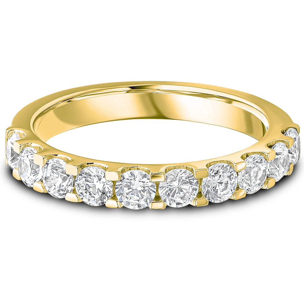 Micro Claw Set Brilliant Cut Diamond Wedding Band | 1.00ct