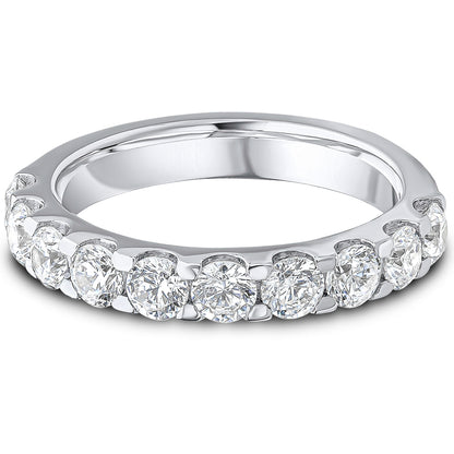 Micro Claw Set Brilliant Cut Diamond Wedding Band | 1.25ct