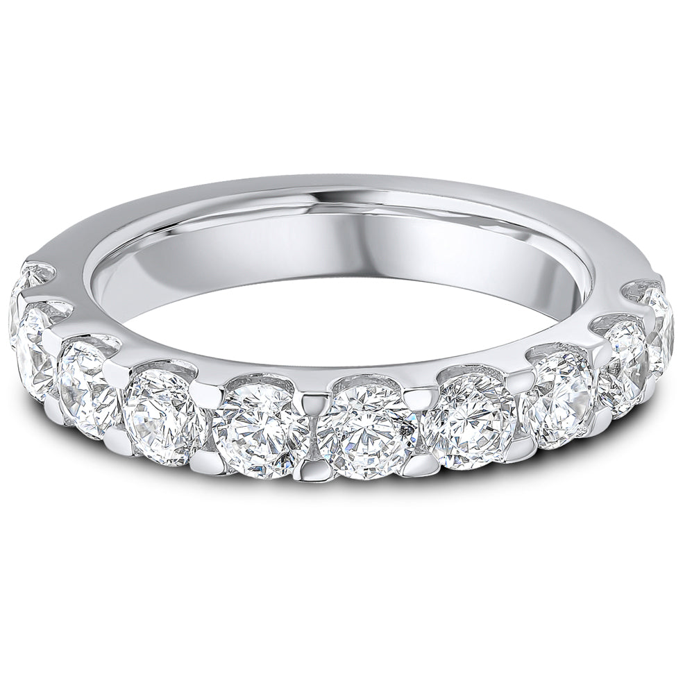 Micro Claw Set Brilliant Cut Diamond Wedding Band | 1.50ct