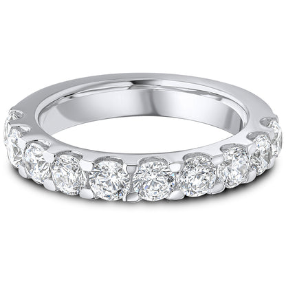 Micro Claw Set Brilliant Cut Diamond Wedding Band | 1.50ct