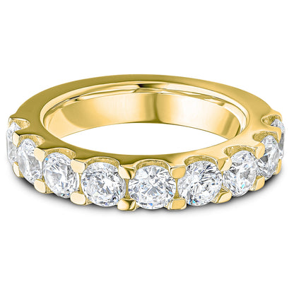 Micro Claw Set Brilliant Cut Diamond Wedding Band | 2.00ct