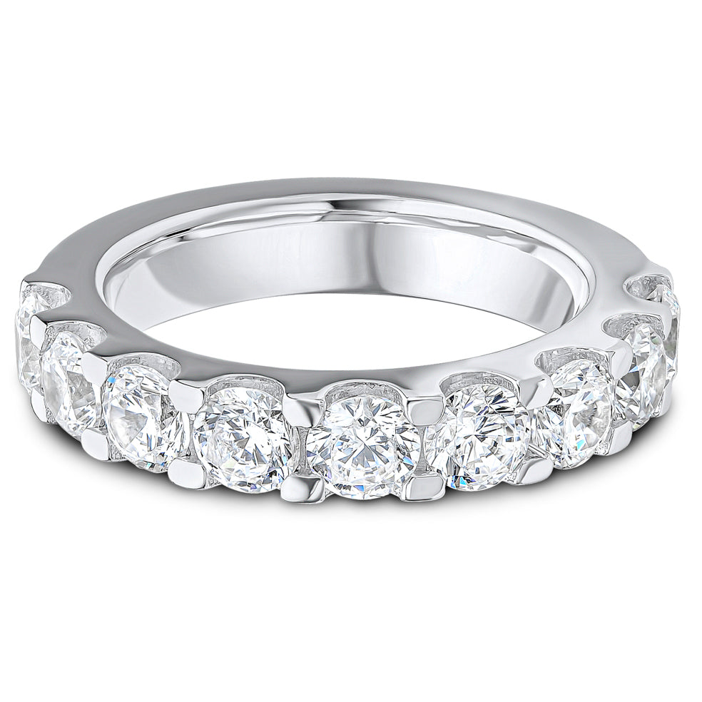 Micro Claw Set Brilliant Cut Diamond Wedding Band | 2.00ct