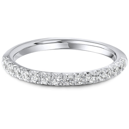 French Pavé Brilliant Cut Diamond Wedding Band | 0.33ct