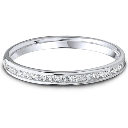 Channel Set Princess Cut Diamond Wedding Band | 0.25ct