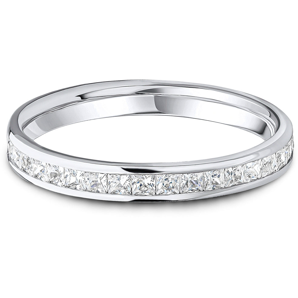Channel Set Princess Cut Diamond Wedding Band | 0.50ct