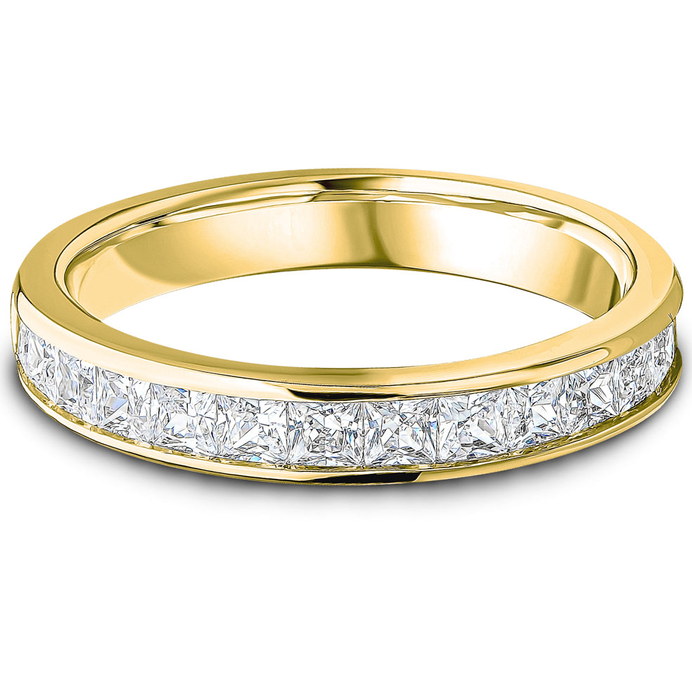 Channel Set Princess Cut Diamond Wedding Band | 1.00ct