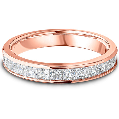 Channel Set Princess Cut Diamond Wedding Band | 1.00ct