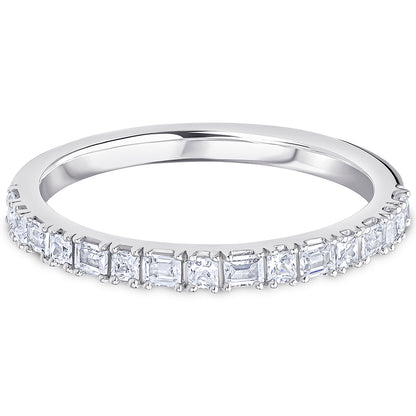 Landscape Claw Set Princess and Baguette Diamond Wedding Band | 0.35ct