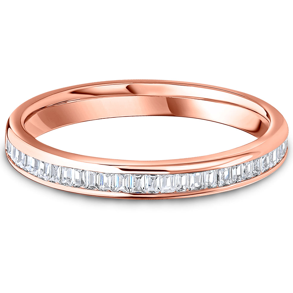 Channel Set Baguette Cut Diamond Wedding Band | 0.33ct