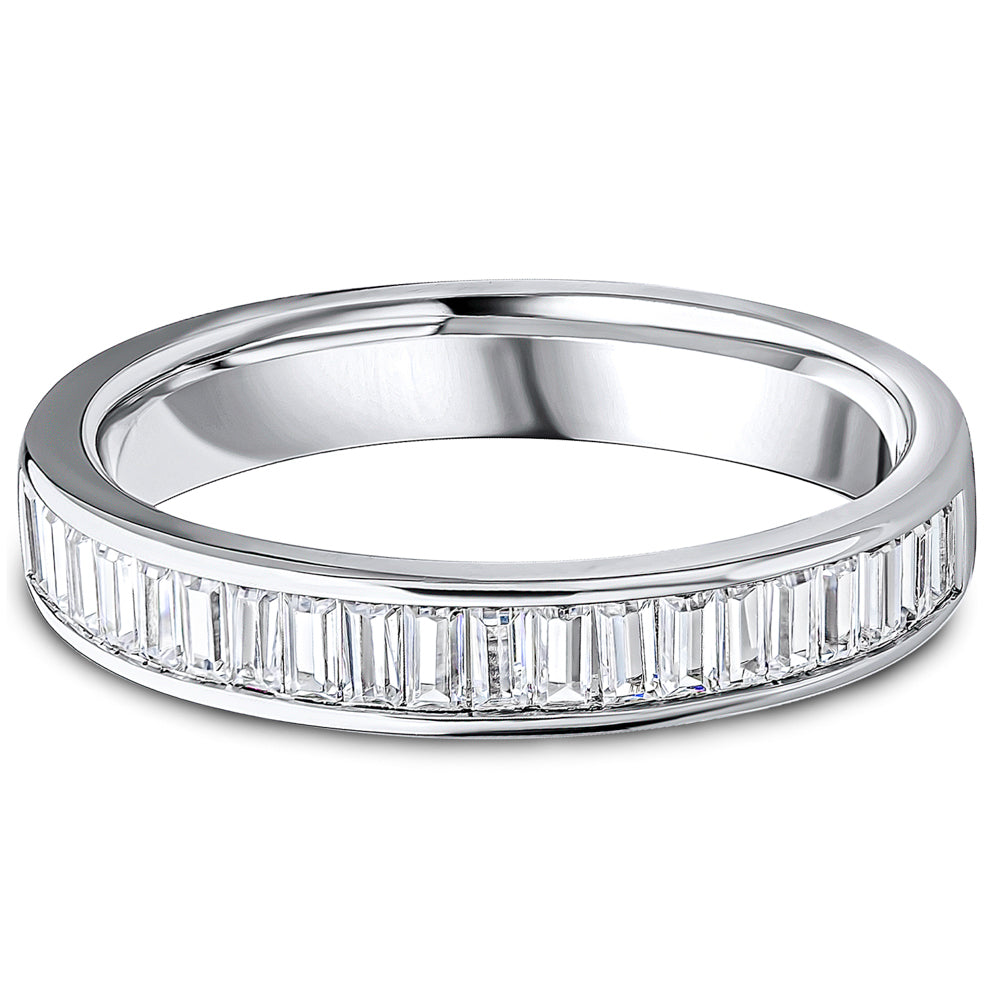 Channel Set Baguette Cut Diamond Wedding Band | 0.75ct