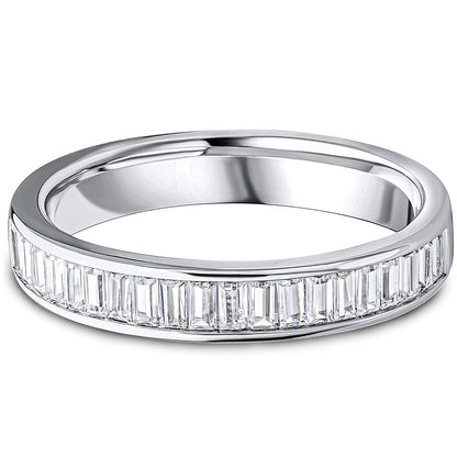 Channel Set Baguette Cut Diamond Wedding Band | 0.75ct