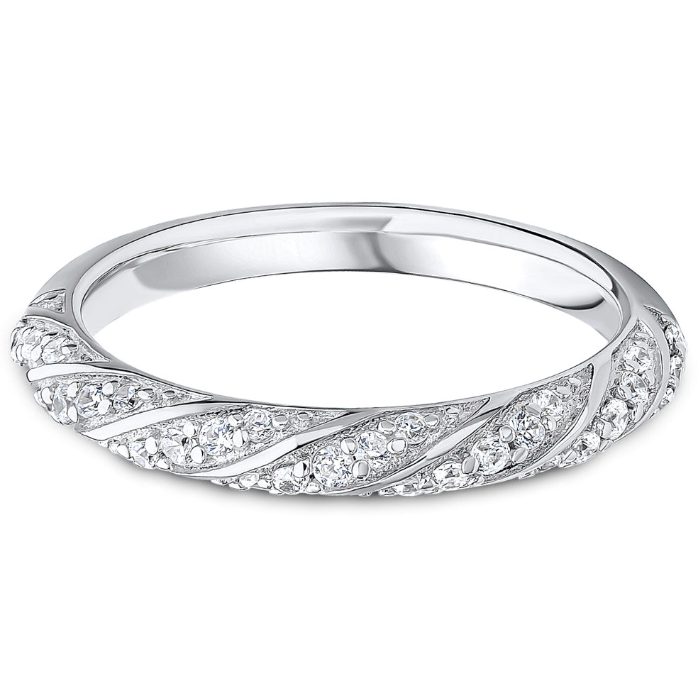 Brilliant Cut Diamond Rope Twist Wedding Band | 0.25ct