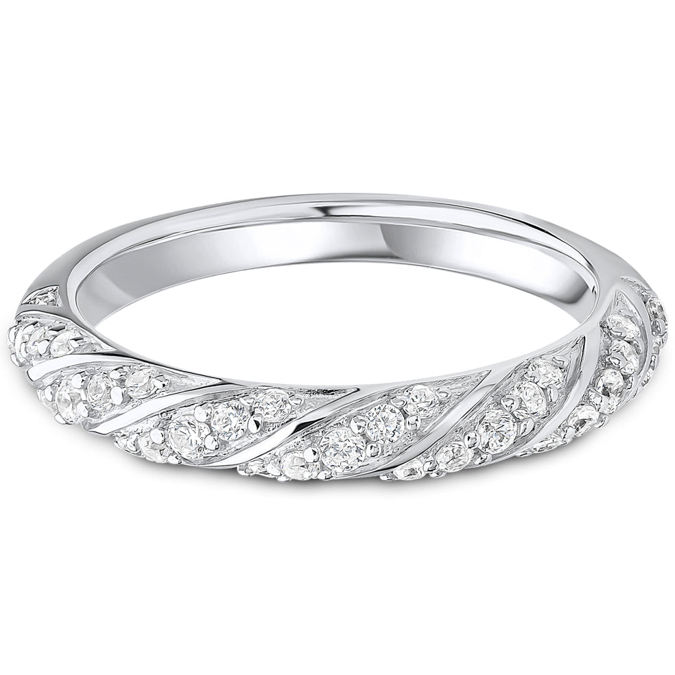 Brilliant Cut Diamond Rope Twist Wedding Band | 0.33ct