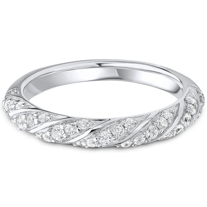 Brilliant Cut Diamond Rope Twist Wedding Band | 0.33ct