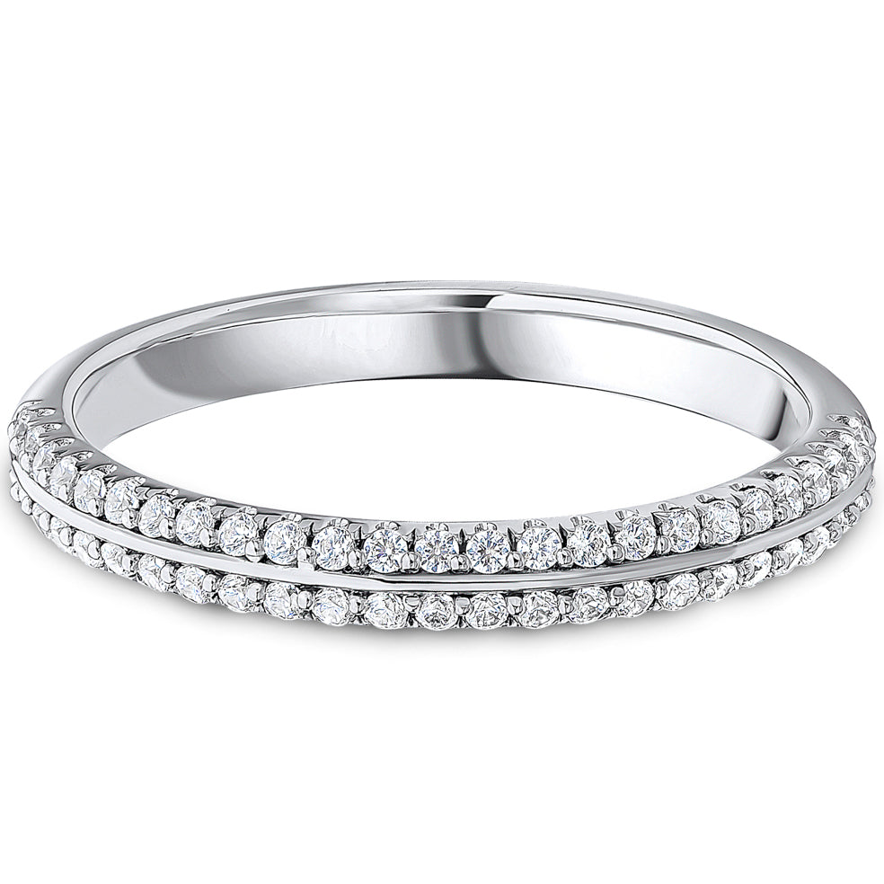 Knife Edge Brilliant Cut Diamond Wedding Band | 0.25ct