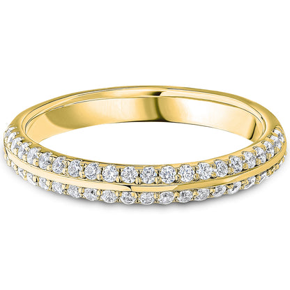 Knife Edge Brilliant Cut Diamond Wedding Band | 0.33ct