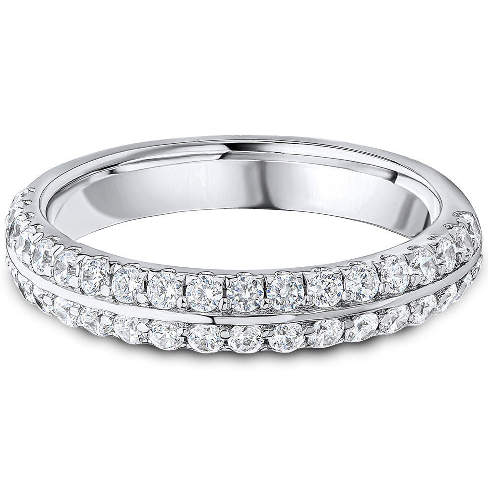 Knife Edge Brilliant Cut Diamond Wedding Band | 0.75ct