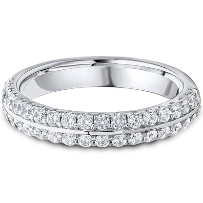 Knife Edge Brilliant Cut Diamond Wedding Band | 0.75ct