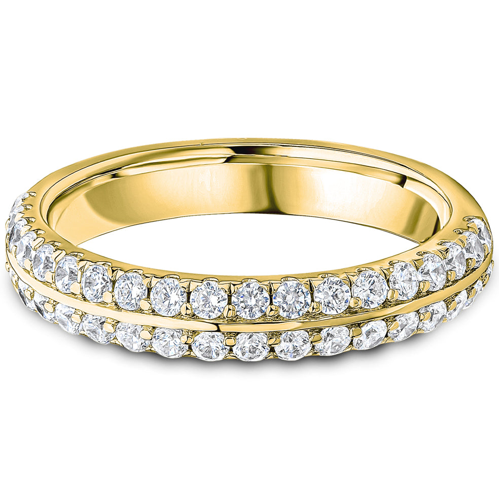 Knife Edge Brilliant Cut Diamond Wedding Band | 0.75ct