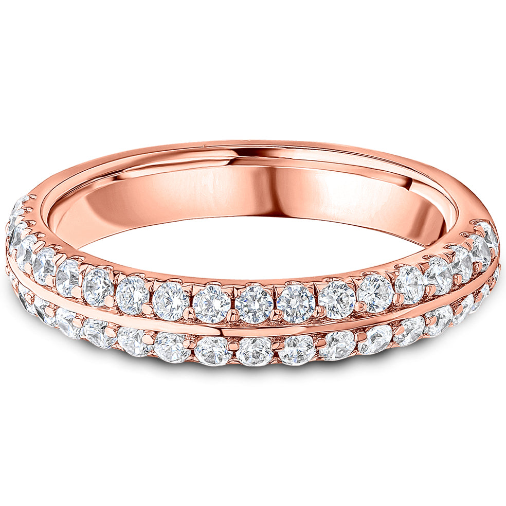 Knife Edge Brilliant Cut Diamond Wedding Band | 0.75ct