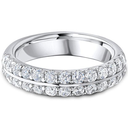 Knife Edge Brilliant Cut Diamond Wedding Band | 1.00ct