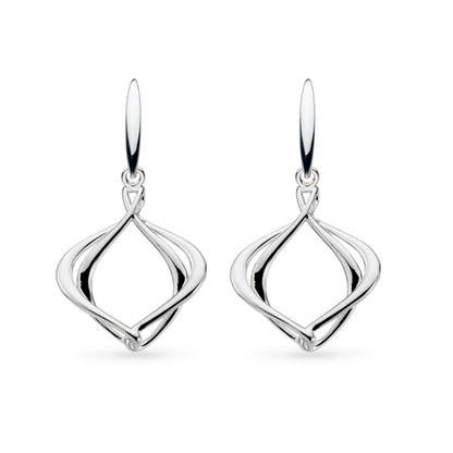 Kit Heath Alicia Grande Drop Earrings in Silver