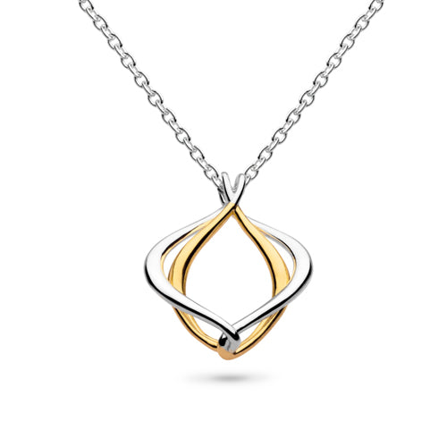 Kit Heath Alicia Golden Petite Necklace in Silver with Gold Plate.