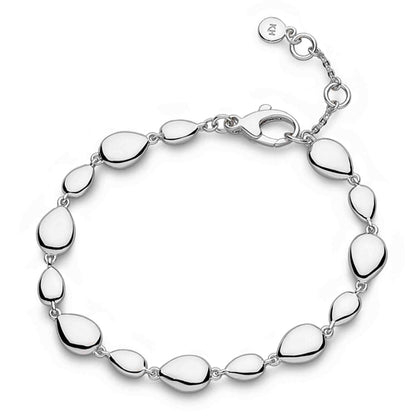 Kit Heath Coast Pebble Linking Pebbles Bracelet in Silver