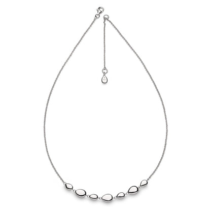 Kit Heath Coast Pebbles Linking Pebbles Necklet in Silver