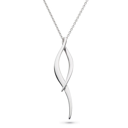 Kit Heath Entwine Twine Twist Necklace in Silver
