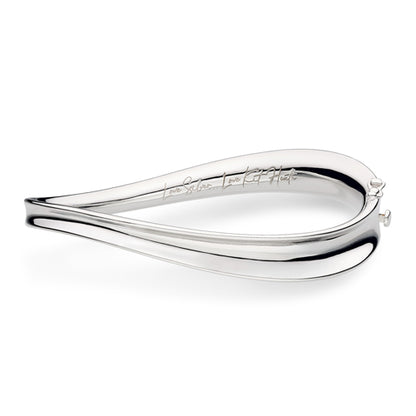 Kit Heath Serenity Hinged Bangle in Silver