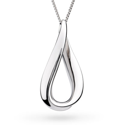 Kit Heath Serenity Loop Grande Slider Necklace in Silver